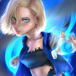 Android 18 DBZ wallpaper