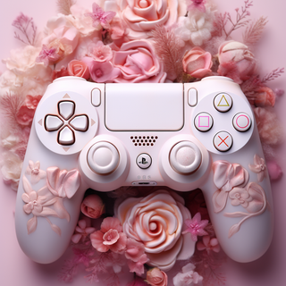 Girly pink PS4 wallpaper