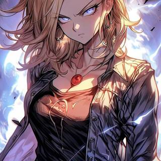 Android 18 DBZ wallpaper
