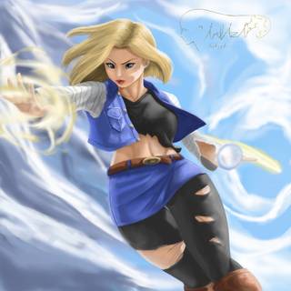 Android 18 DBZ wallpaper
