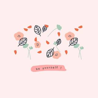 Beige and pink wallpaper