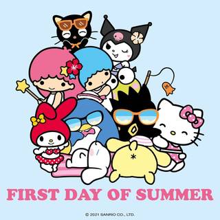 Hello Kitty Friends summer wallpaper