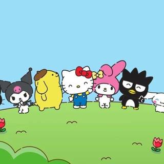 Hello Kitty Friends summer wallpaper