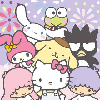 Hello Kitty Friends summer wallpaper