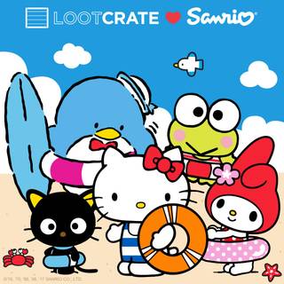 Hello Kitty Friends summer wallpaper