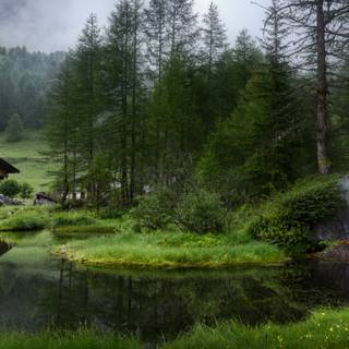 Alps summer 4k wallpaper