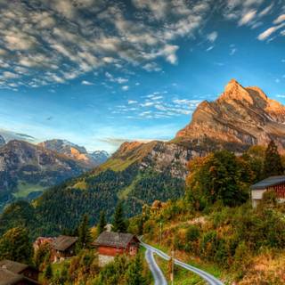 Alps summer 4k wallpaper