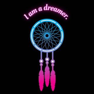 Neon doodle wallpaper