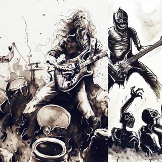 Rock band 4k wallpaper