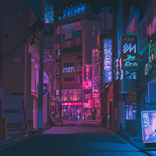 4k neon Japan wallpaper
