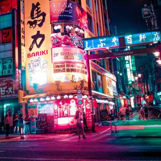 4k neon Japan wallpaper