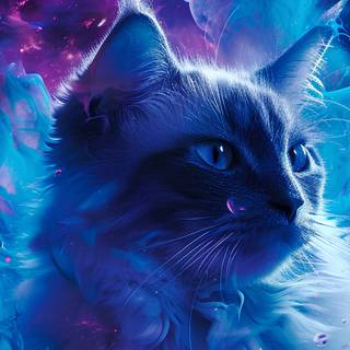 Cat 4k art wallpaper