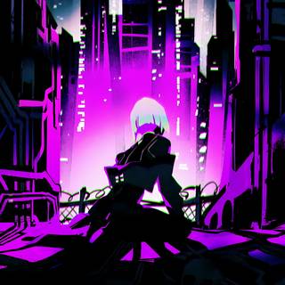 Lucy Cyberpunk 4k wallpaper
