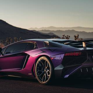 Purple 4k car wallpaper