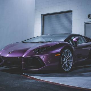 Purple 4k car wallpaper