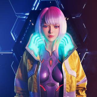 Lucy Cyberpunk 4k wallpaper