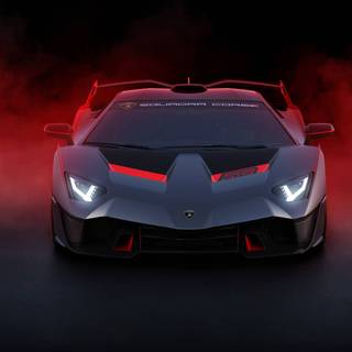 Black red car wallpaper