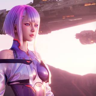 Lucy Cyberpunk 4k wallpaper