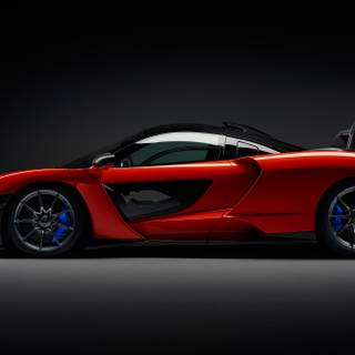 Red and black car 4k wallpaper