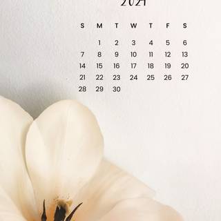 April 2024 calendar wallpaper