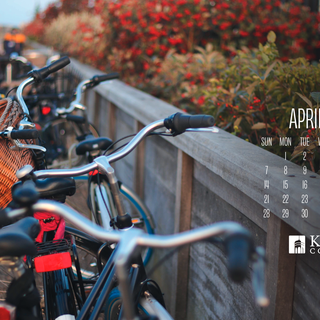 April 2024 calendar wallpaper