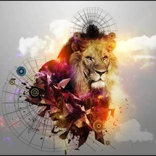 Lion design wallpaper
