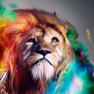 Lion design wallpaper