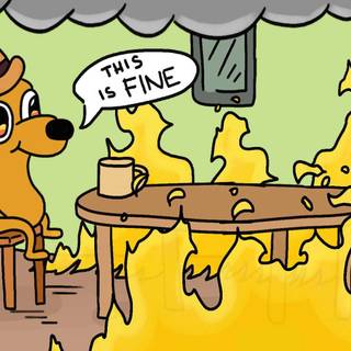 Everything is fine wallpaper