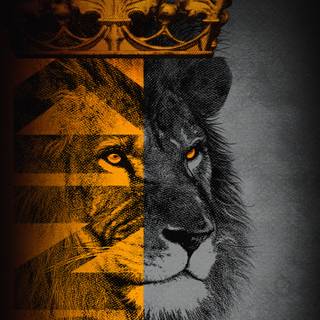 Lion design wallpaper