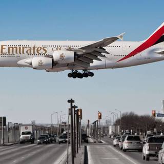 Emirates flight wallpaper