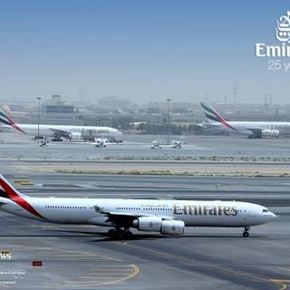Emirates flight wallpaper