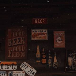 Beer vintage wallpaper
