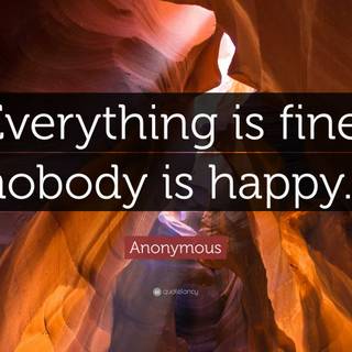 Everything is fine wallpaper