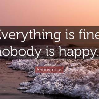 Everything is fine wallpaper