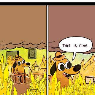 Everything is fine wallpaper