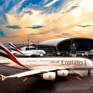 Emirates flight wallpaper