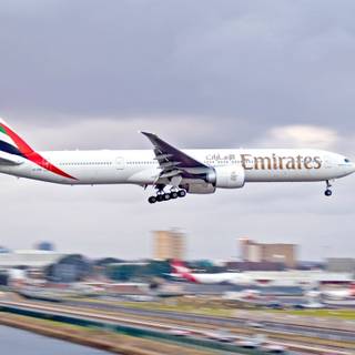 Emirates flight wallpaper