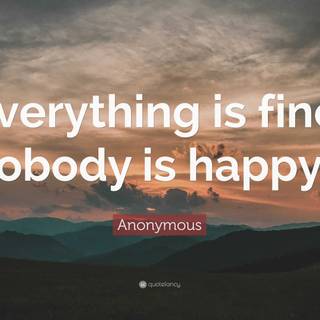 Everything is fine wallpaper