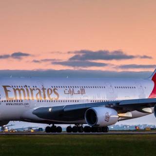 Emirates flight wallpaper