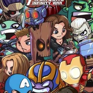 Marvel cartoon phone wallpaper