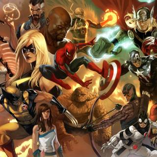 Marvel cartoon 4k wallpaper