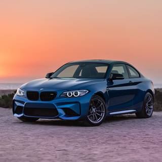 BMW sunset wallpaper