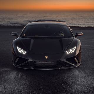 Car sunset 4k wallpaper