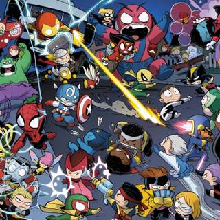 Marvel cartoon 4k wallpaper