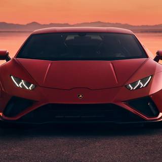 Car sunset 4k wallpaper