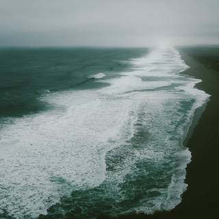 Ocean beach 4k wallpaper
