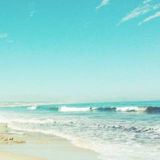 Ocean beach 4k wallpaper