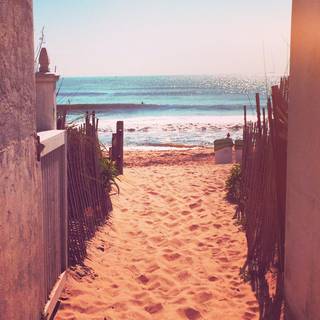 Ocean beach 4k wallpaper