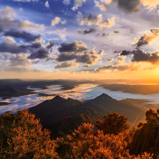 4k mountain sunset wallpaper