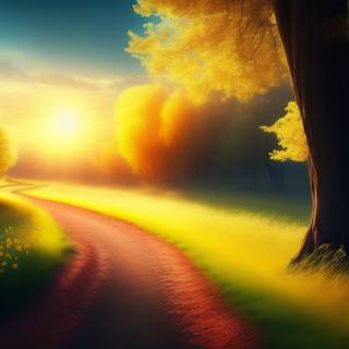 Morning sun 4k wallpaper
